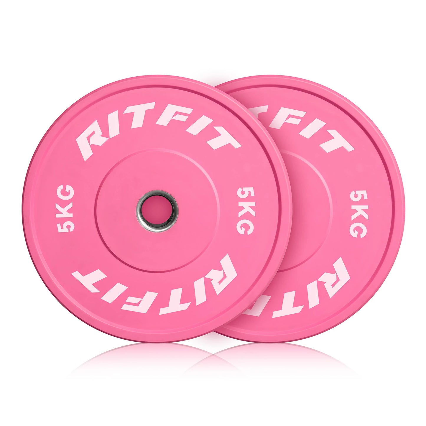 Ritfit5kgピンクオールラバープレート