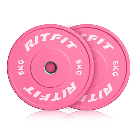 Ritfit5kgピンクオールラバープレート