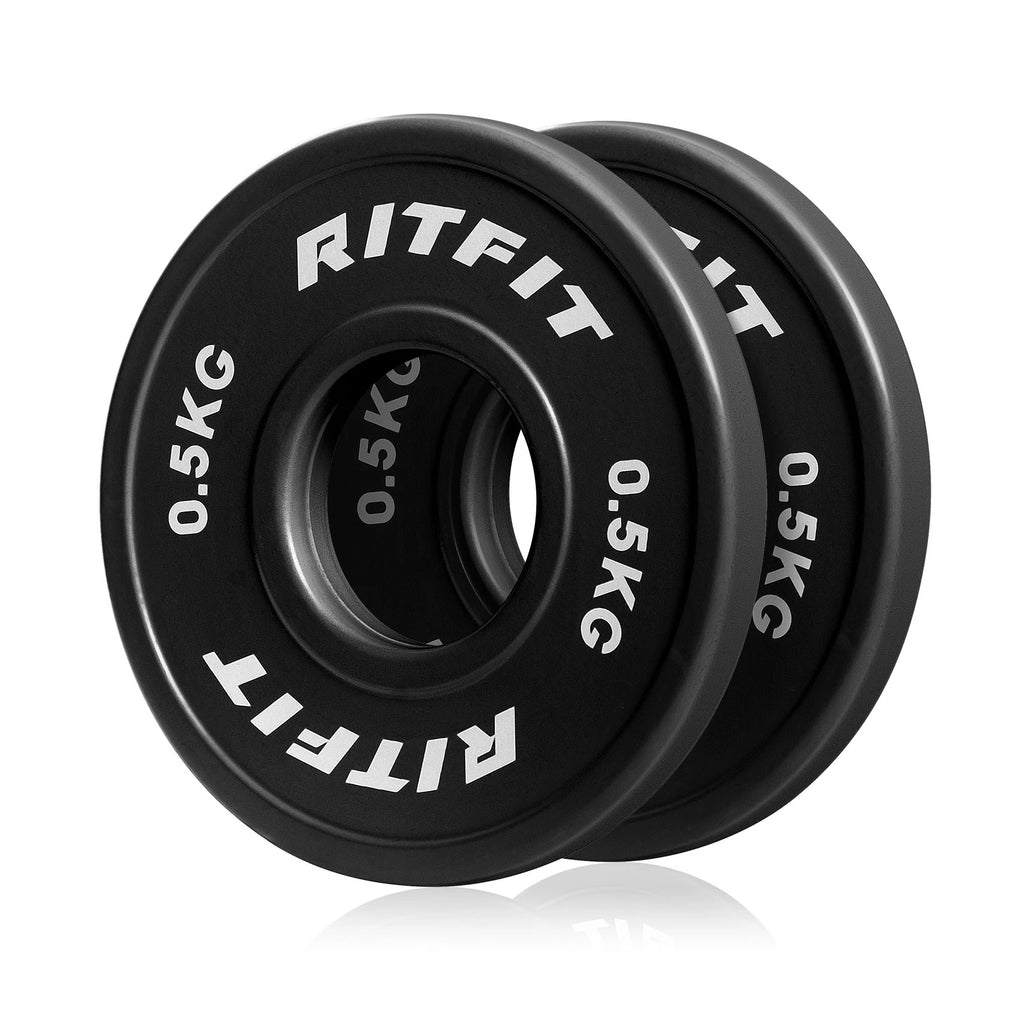 RITFIT ダンベルプレート・0.5kg/1kg/1.5kg/2kg/2.5kg‐ブラック0.5kg