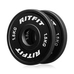 RITFIT ダンベルプレート・0.5/1/1.5/2/2.5kg ブラック