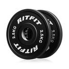 RITFIT ダンベルプレート・0.5/1/1.5/2/2.5kg ブラック