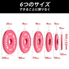 RITFIT ダンベルプレート・0.5kg/1kg/1.5kg/2kg/2.5kg‐サイズ図