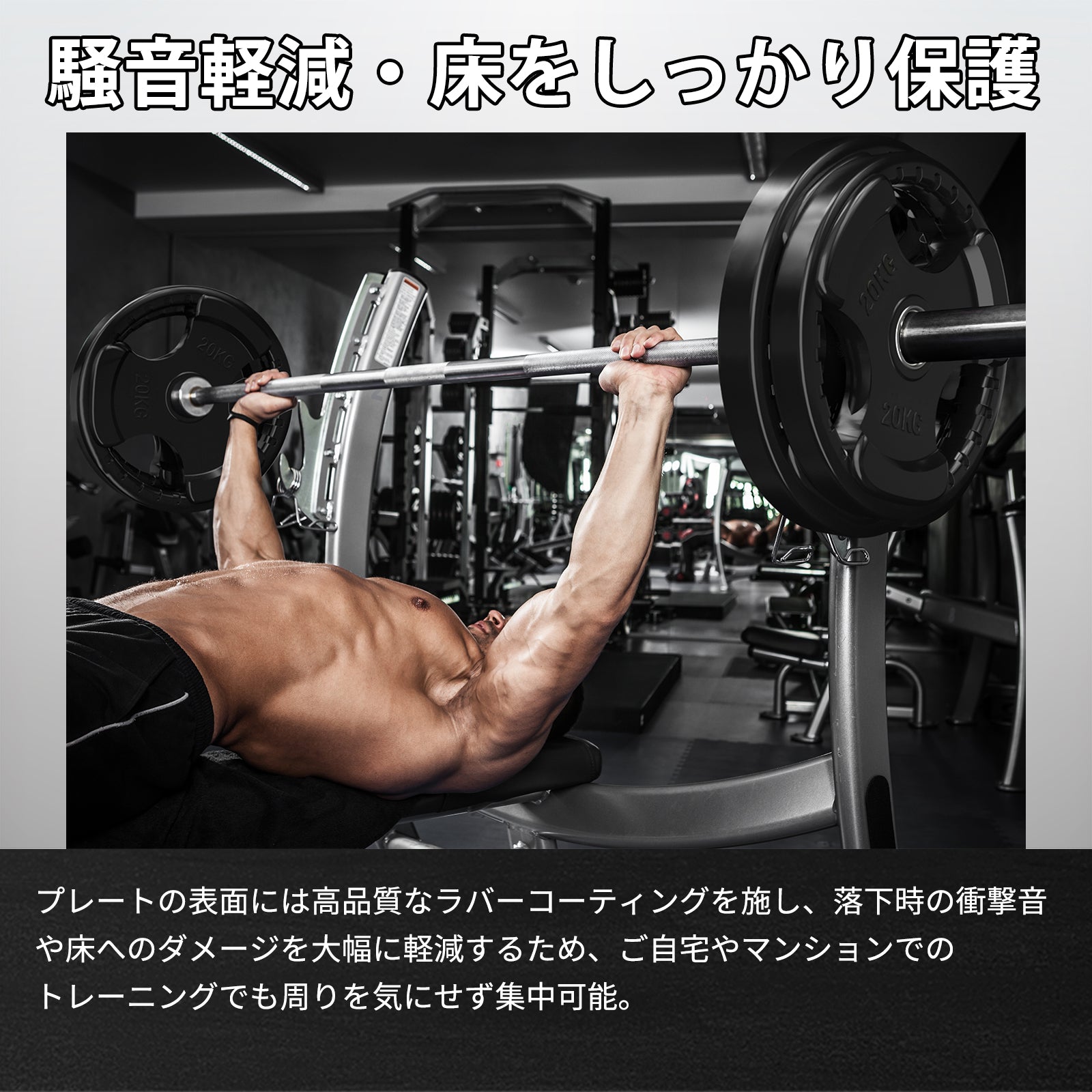 RITFIT アイアンプレート 50mm 2.5/5/10/15/20/25kg 6タイプ重量